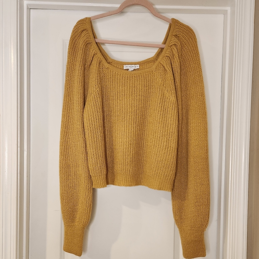 And Now This Curry Knit Sweater